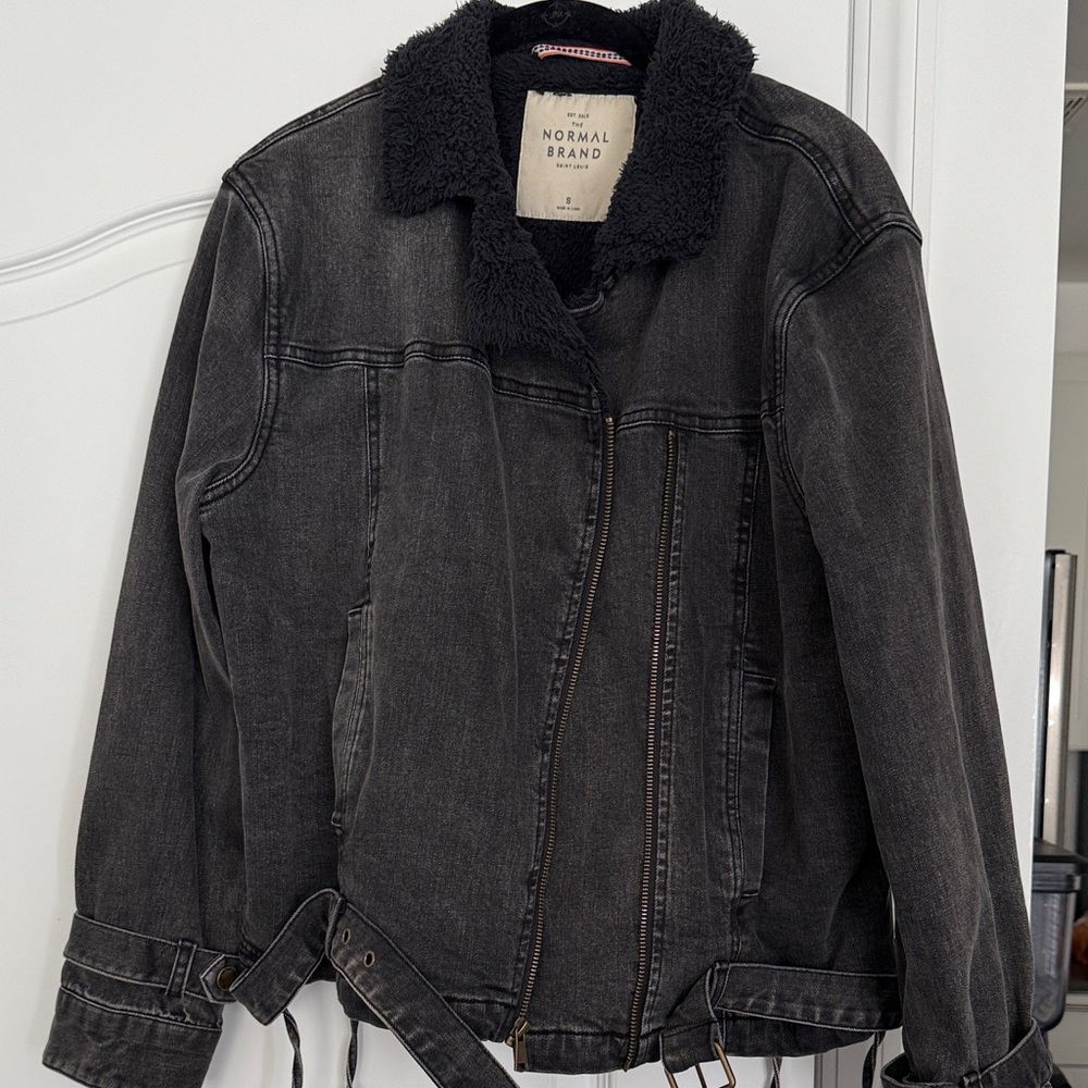 The Normal Brand Charcoal Jean Jacket
